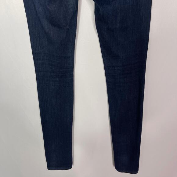 AG Adriano Goldschmied Womens 24 The Middi Mid Rise Legging Jeans in Dark Wash - Picture 6 of 9